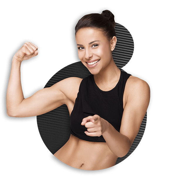 Young healthy woman, inviting to try HGH Supplements